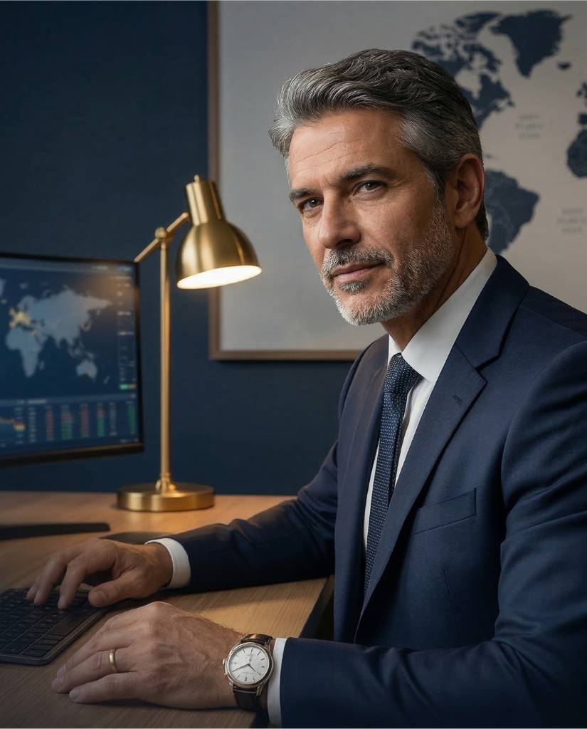 Investidores acessando o mercado global